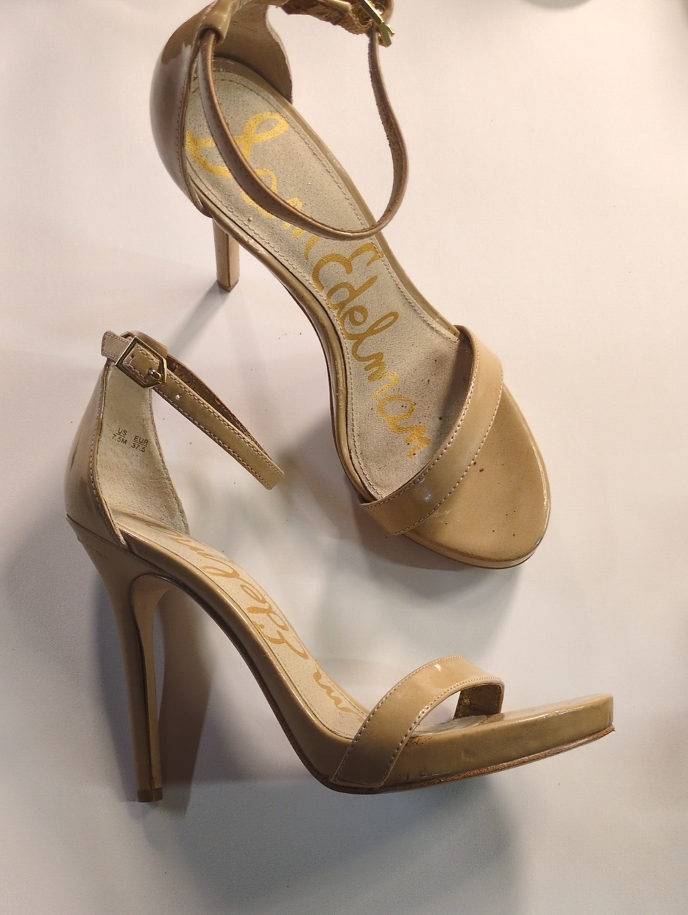 Sam Edelman Eleanor Nude Heel, Size 7.5 - Picture 2 of 7